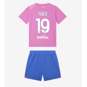 AC Milan Theo Hernandez #19 Tredje Kläder Barn 2023-24 Kortärmad (+ Korta byxor)